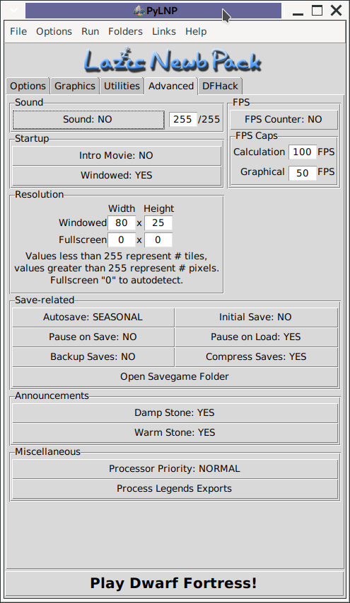 Voici l'écran d'accueil.